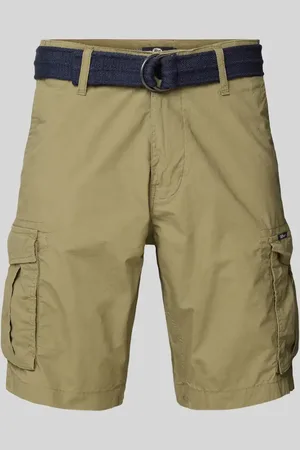 Petrol Industries Bermudas mit Cargotaschen und Gürtel in , Größe L