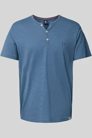Lerros T-Shirt mit Serafino-Ausschnitt in , Größe L
