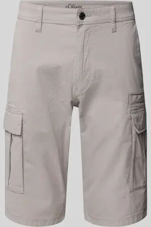 QS by s.Oliver Relaxed Fit Cargo-Bermudas aus Baumwoll-Elasthan-Mix in , Größe 31