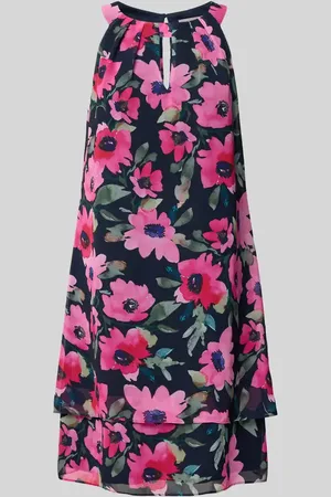Christian Berg Cocktailkleid mit Schlüsselloch-Ausschnitt in , Größe 34