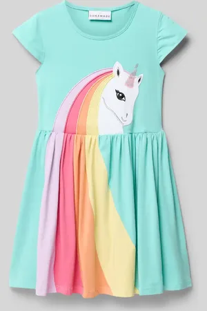 DANAMADE T-Shirt-Kleid mit Rundhalsausschnitt und Kappärmeln in , Größe 104