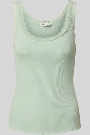 ONLY Regular Fit Tank Top mit Frill am Saum Modell 