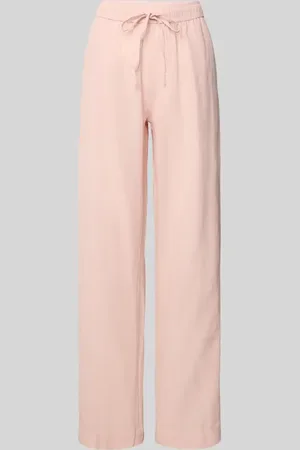 Neo Noir Straight Fit Leinenhose mit Eingrifftaschen Modell 