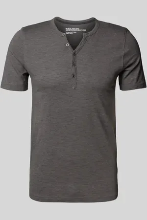 McNeal T-Shirt mit kurzer Knopfleiste in , Größe L