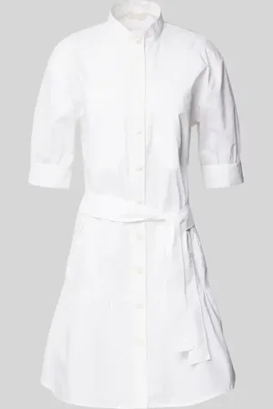 Liu Jo Hemdblusenkleid mit Stehkragen und Bindegürtel in , Größe 34