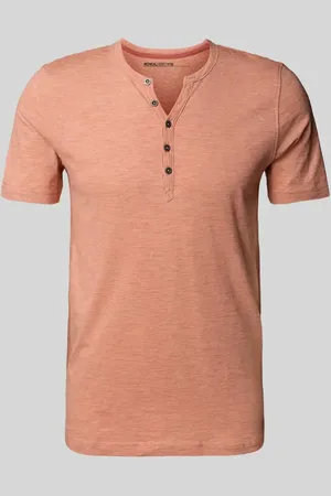 McNeal T-Shirt mit kurzer Knopfleiste in , Größe L
