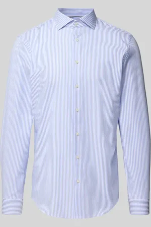 Jake*s Slim Fit Business-Hemd mit Knopfleiste in , Größe 35/36