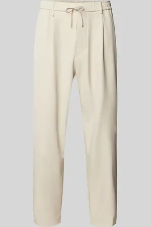 HUGO BOSS Relaxed Fit Bundfaltenhose mit elastischem Bund in , Größe 46