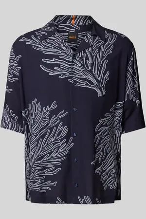 HUGO BOSS Relaxed Fit Freizeithemd mit Reverskragen Modell 