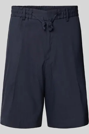 HUGO BOSS Regular Fit Leinenbermudas mit Eingrifftaschen Modell 