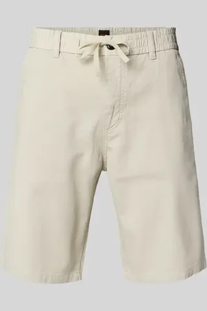 HUGO BOSS Tapered Fit Bermudas mit elastischem Bund Modell 