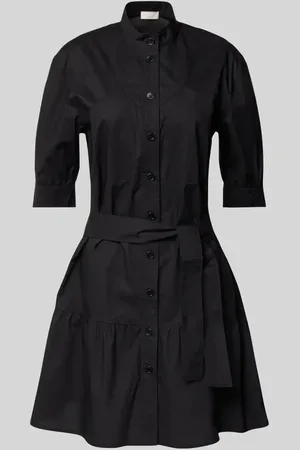 Liu Jo Hemdblusenkleid mit Stehkragen und Bindegürtel in , Größe 34