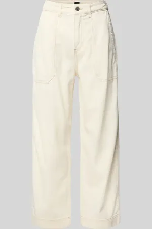 HUGO BOSS Wide Leg Jeans mit Ziernähten Modell 
