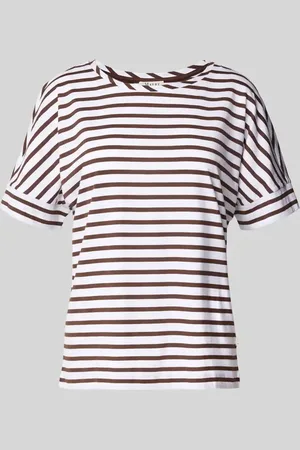Maerz T-Shirt mit geripptem Rundhalsausschnitt in , Größe 36
