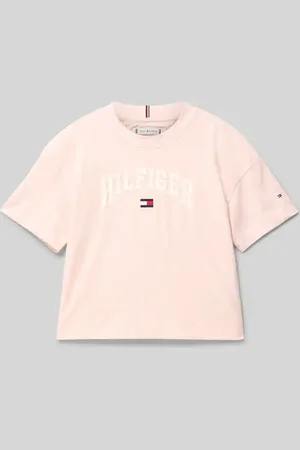 Tommy Hilfiger T-Shirt mit Rundhalsausschnitt und Label-Stitching in , Größe 140