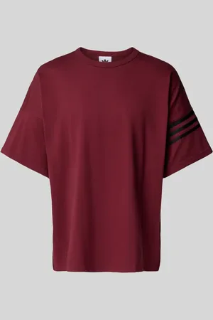 adidas T-Shirt mit geripptem Rundhalsausschnitt in , Größe L
