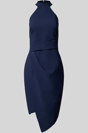 Lipsy London Knielanges Cocktailkleid mit Neckholder in , Größe 44