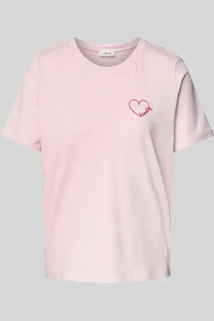 QS by s.Oliver Relaxed Fit T-Shirt aus reiner Baumwolle in , Größe 34