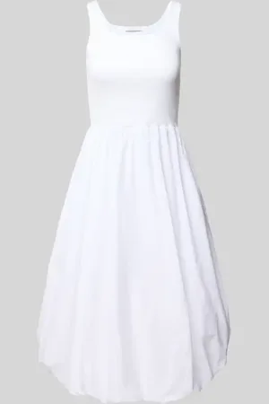 Rich & Royal Knielanges Ballongkleid mit Rundhalsausschnitt in , Größe L