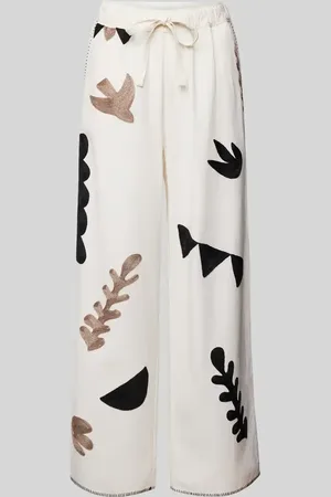 Jake*s Stoffhose mit Motiv-Stitchings in , Größe 36