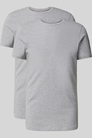 Bread & Boxers T-Shirt mit geripptem Rundhalsausschnitt in , Größe L