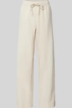 Neo Noir Straight Fit Leinenhose mit Eingrifftaschen Modell 