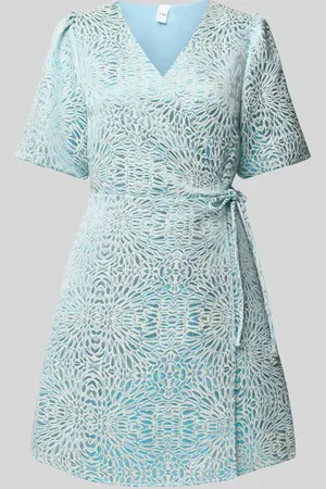Y.A.S Wickelkleid mit Puffärmeln Modell 