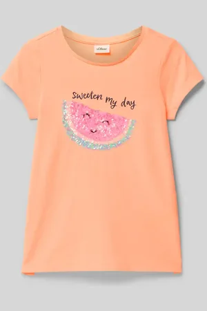 QS by s.Oliver A-Linie T-Shirt aus reiner Baumwolle in , Größe 104