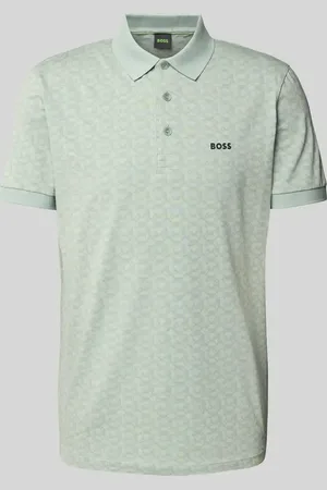 HUGO BOSS Regular Fit Poloshirt mit Label-Print Modell 