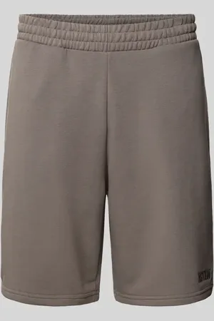 Review Relaxed Fit Sweatshorts mit Label-Stitching in , Größe L