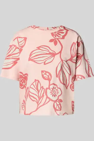 Jake*s T-Shirt mit geripptem Rundhalsausschnitt in , Größe L
