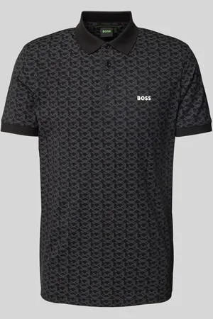 HUGO BOSS Regular Fit Poloshirt mit Label-Print Modell 