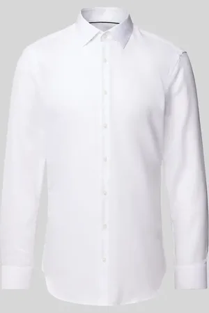 Jake*s Super Slim Fit Business-Hemd mit Knopfleiste in , Größe 35/36