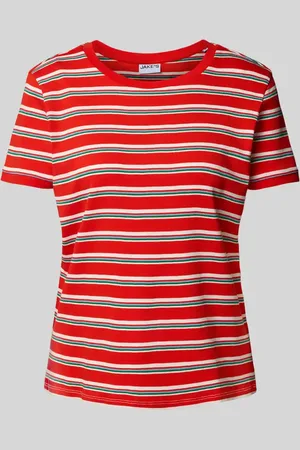 Jake*s T-Shirt mit gerippten Abschlüssen in , Größe L
