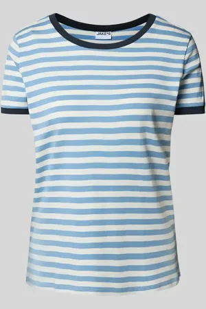 Jake*s T-Shirt mit gerippten Abschlüssen in , Größe L