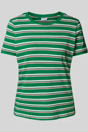 Jake*s T-Shirt mit gerippten Abschlüssen in , Größe L