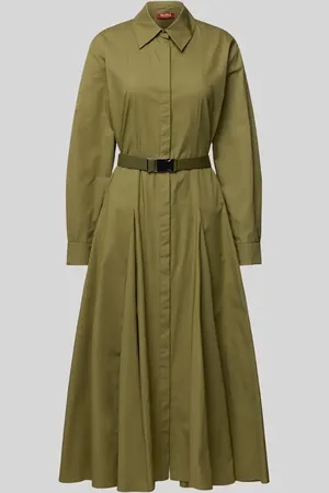 Max Mara Hemdblusenleid mit Taillengürtel Modell 