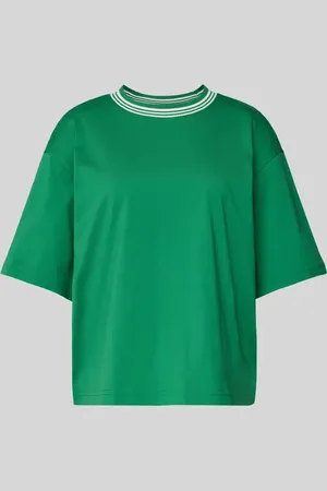 Jake*s Oversized T-Shirt mit geripptem Rundhalsausschnitt in , Größe L