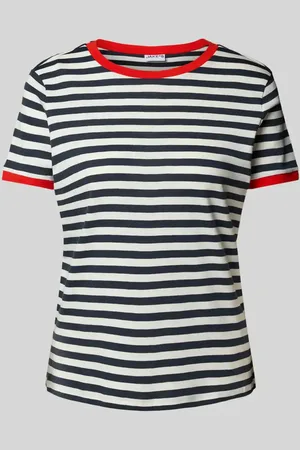Jake*s T-Shirt mit gerippten Abschlüssen in , Größe L