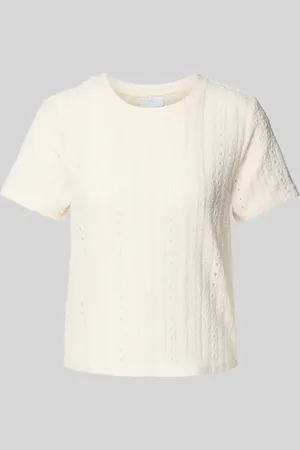 Jake*s T-Shirt mit Lochstickerei in , Größe 32