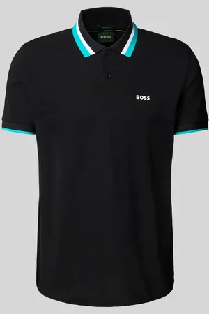 HUGO BOSS Regular Fit Poloshirt mit Label-Print Modell 