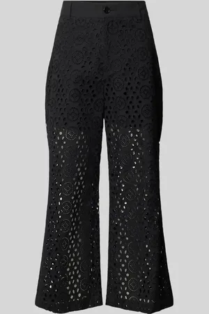 Liu Jo Wide Leg Hose mit Lochstickerei in , Größe 34