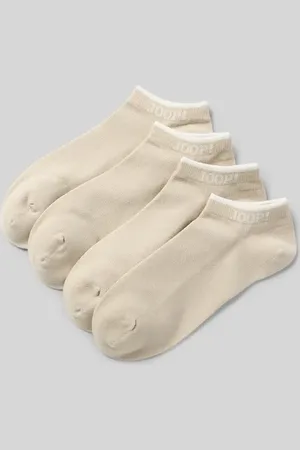 JOOP! Sneakersocken mit Label-Detail im 4er-Pack in , Größe 39-42