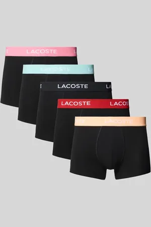 Lacoste Trunks mit elastischem Label-Bund im 5er-Pack in , Größe L