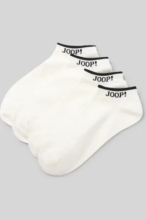 JOOP! Sneakersocken mit Label-Detail im 4er-Pack in , Größe 39-42