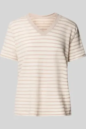 Schiesser T-Shirt mit geripptem V-Ausschnitt in , Größe 36