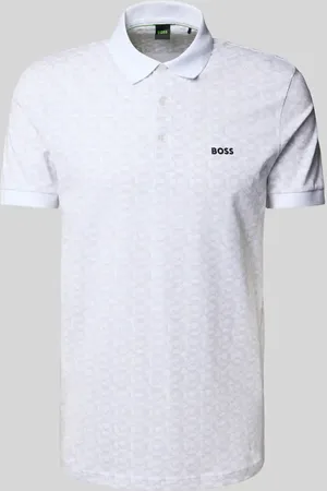 HUGO BOSS Regular Fit Poloshirt mit Label-Print Modell 