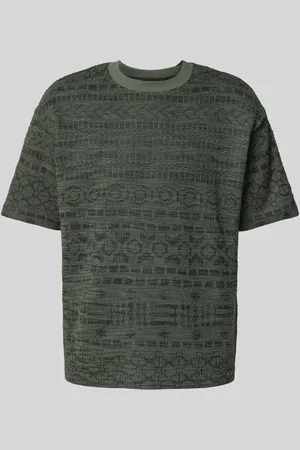 McNeal T-Shirt mit geripptem Rundhalsausschnitt in , Größe L