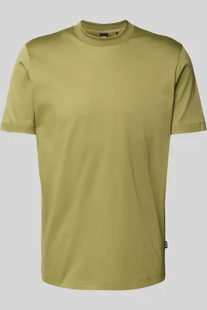 HUGO BOSS T-Shirt mit geripptem Rundhalsausschnitt Modell 