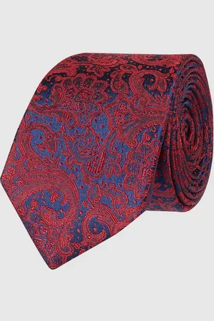Carlo Monti Seidenkrawatte mit Paisley-Muster in , Größe 1